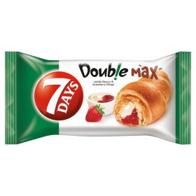 7DAYS Double Max Croissant vaníliás-epres 80g