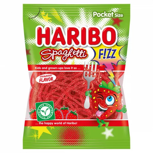 Haribo spaghetti fizz epres 75g