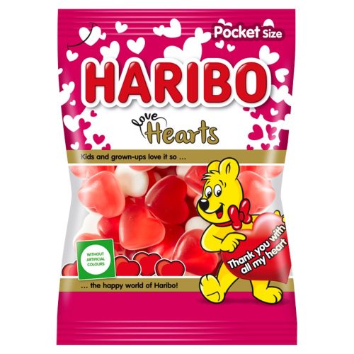 Haribo love hearts 100g