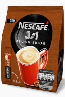 Nescafé 3in1 barna cukros 10x16,5g