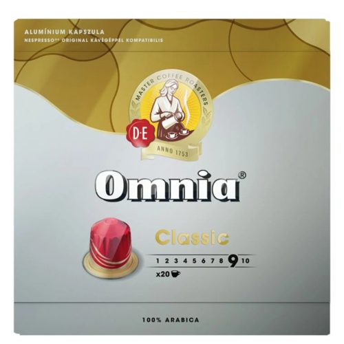 Omnia kávékapszula classic 20db 104g